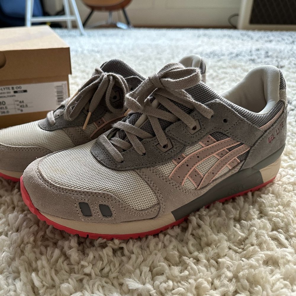 ASICS GEL-LYTE III OG OATMEAL FAWN w/box & extra laces (Men's 10.5, Worn Twice) - Picture 2 of 11